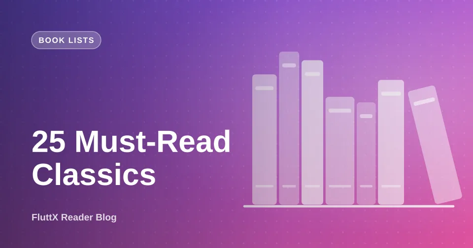 Cover art for “The Greatest Books of All Time: 25 Must-Read Classics”